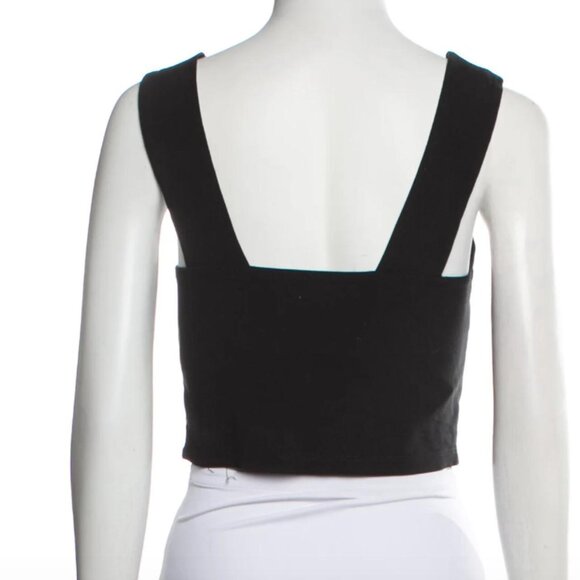 Reformation Square Neckline Sleeveless Crop Top. - Picture 5 of 5